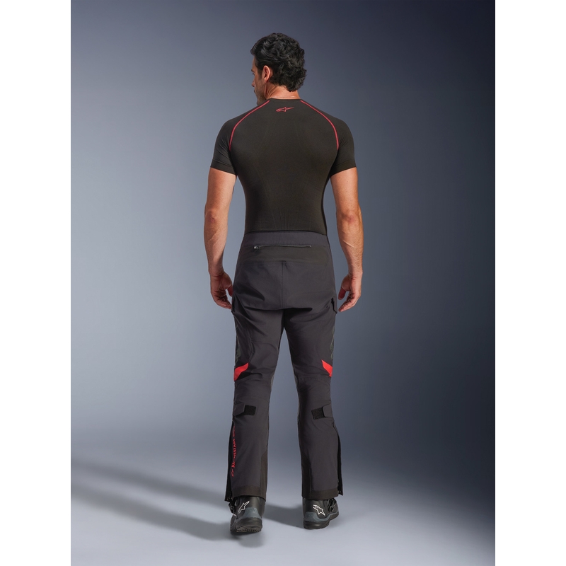 Pantalon de moto Alpinestars Halo PRO Drystar XF noir-gris foncé-rouge