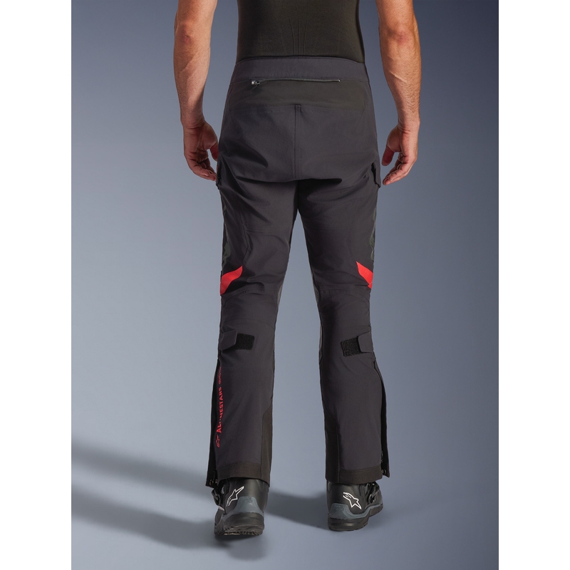 Pantalon de moto Alpinestars Halo PRO Drystar XF noir-gris foncé-rouge