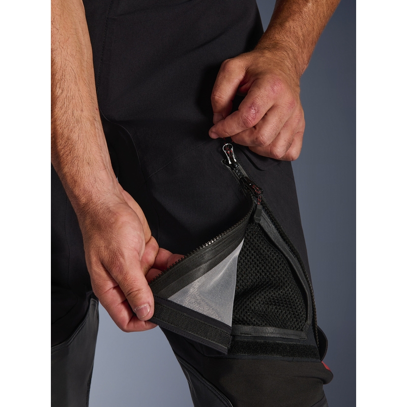 Pantalon de moto Alpinestars Halo PRO Drystar XF noir-gris foncé-rouge