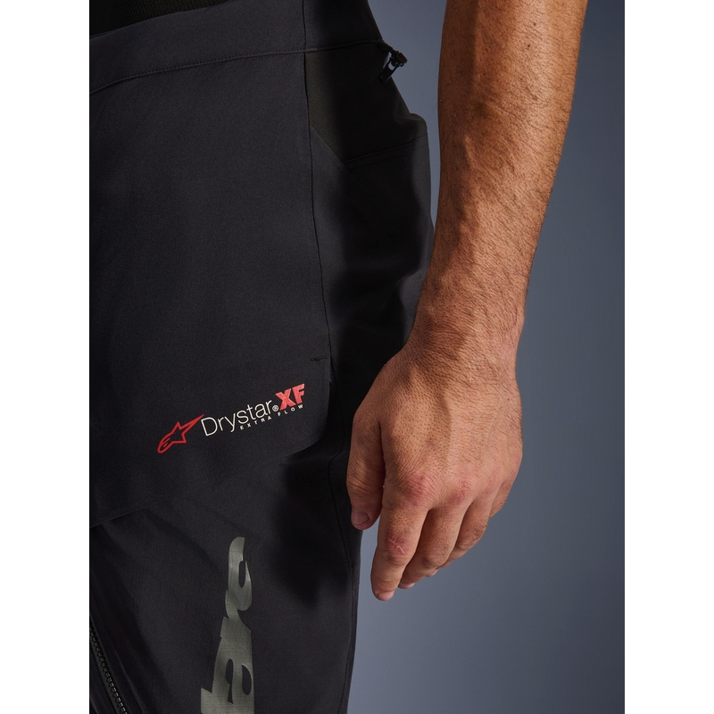 Pantalon de moto Alpinestars Halo PRO Drystar XF noir-gris foncé-rouge