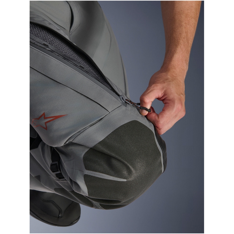 Pantalon de moto court Alpinestars Nazca 3L Gore-Tex PRO gris foncé-noir