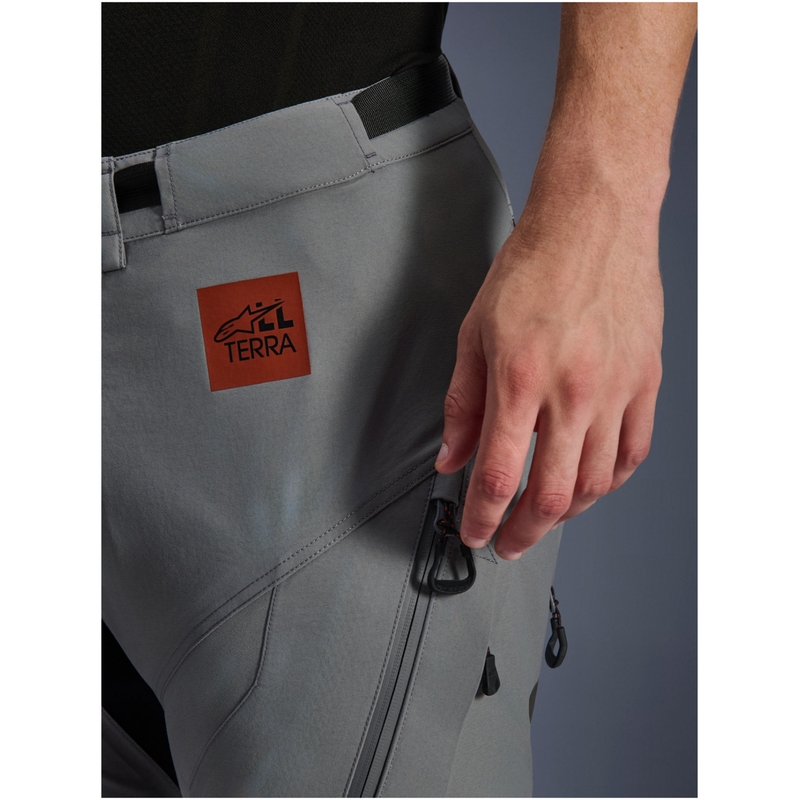 Pantalon de moto court Alpinestars Nazca 3L Gore-Tex PRO gris foncé-noir
