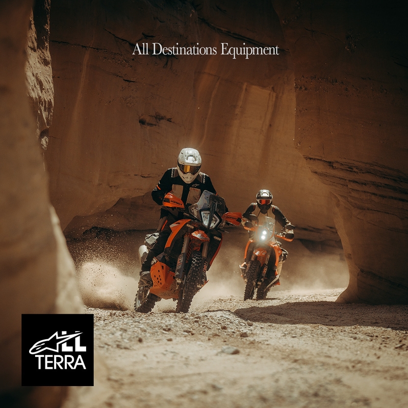 Blouson de moto Alpinestars Andes V4 Drystar Crème-Marron clair-Noir-Orange fluo