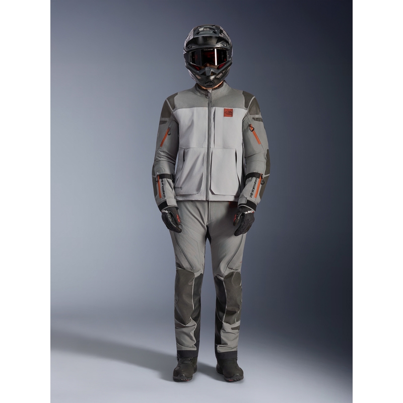 Blouson de moto Alpinestars Nazca 3L Gore-Tex PRO gris foncé-gris clair