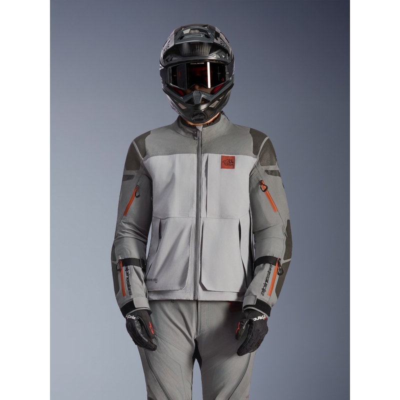 Blouson de moto Alpinestars Nazca 3L Gore-Tex PRO gris foncé-gris clair