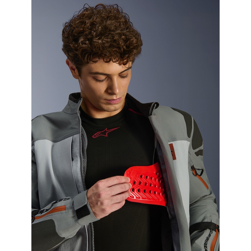 Blouson de moto Alpinestars Nazca 3L Gore-Tex PRO gris foncé-gris clair