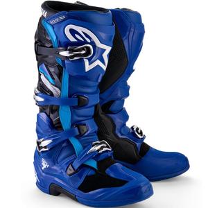 Bottes de motocross Alpinestars TECH 7 YAMAHA collection bleu-blanc-noir