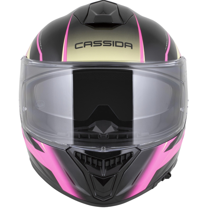 Casque intégral de moto Cassida Integral GTS 2.1 Mega noir-rose-blanc-vanille