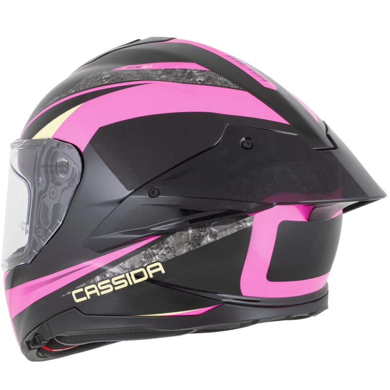Casque intégral de moto Cassida Integral GTS 2.1 Mega noir-rose-blanc-vanille