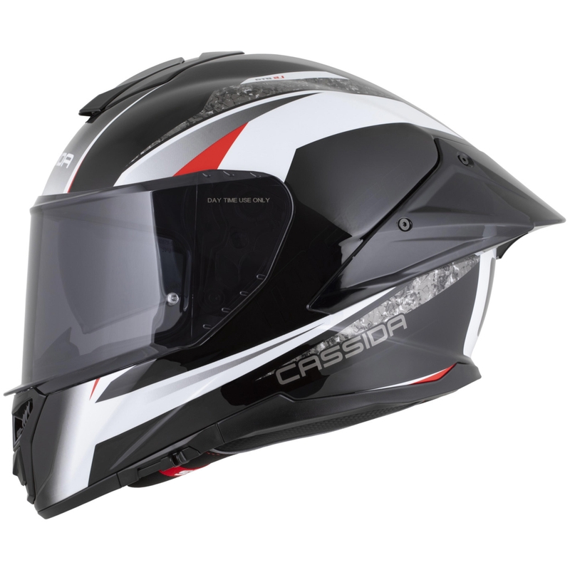 Casque intégral moto Cassida Integral GTS 2.1 Mega noir-blanc-rouge