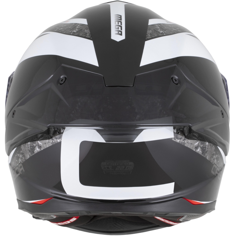 Casque intégral moto Cassida Integral GTS 2.1 Mega noir-blanc-rouge