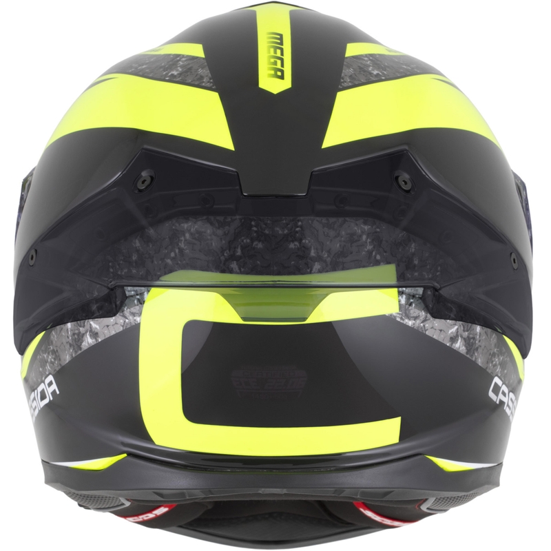 Casque intégral moto Cassida Integral GTS 2.1 Mega noir-jaune fluo-blanc