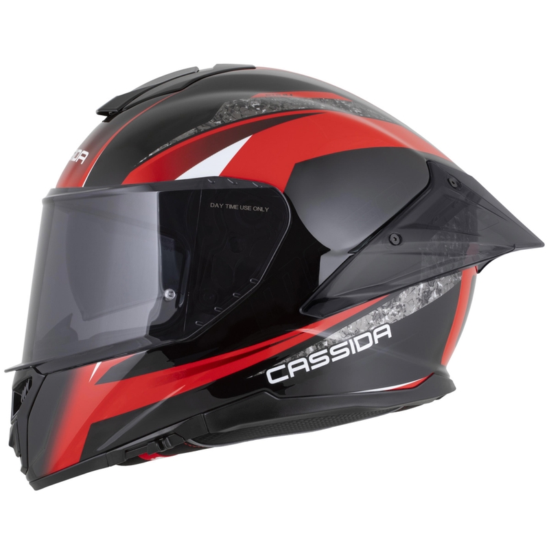 Casque intégral de moto Cassida Integral GTS 2.1 Mega noir-rouge-blanc