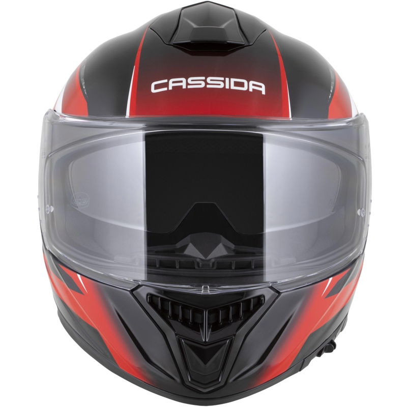Casque intégral de moto Cassida Integral GTS 2.1 Mega noir-rouge-blanc