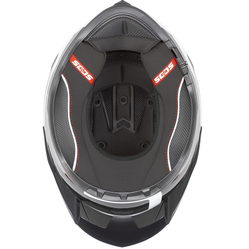 Casque intégral de moto Cassida Integral GTS 2.1 Mega noir-rouge-blanc