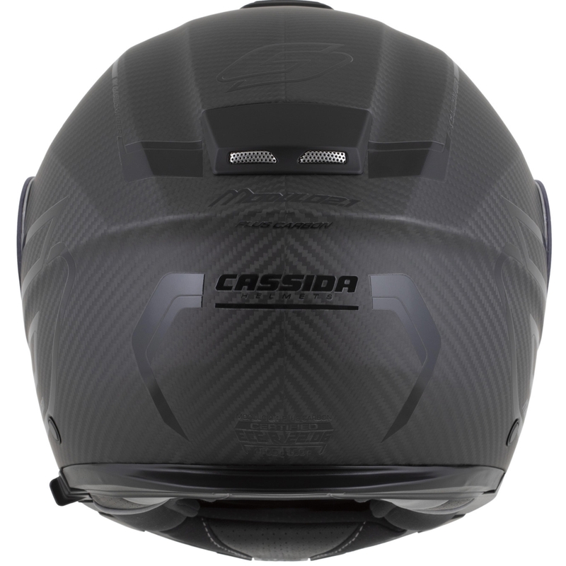 Casque de moto modulable Cassida Modulo 2.1 Plus Carbon BlackOut noir mat