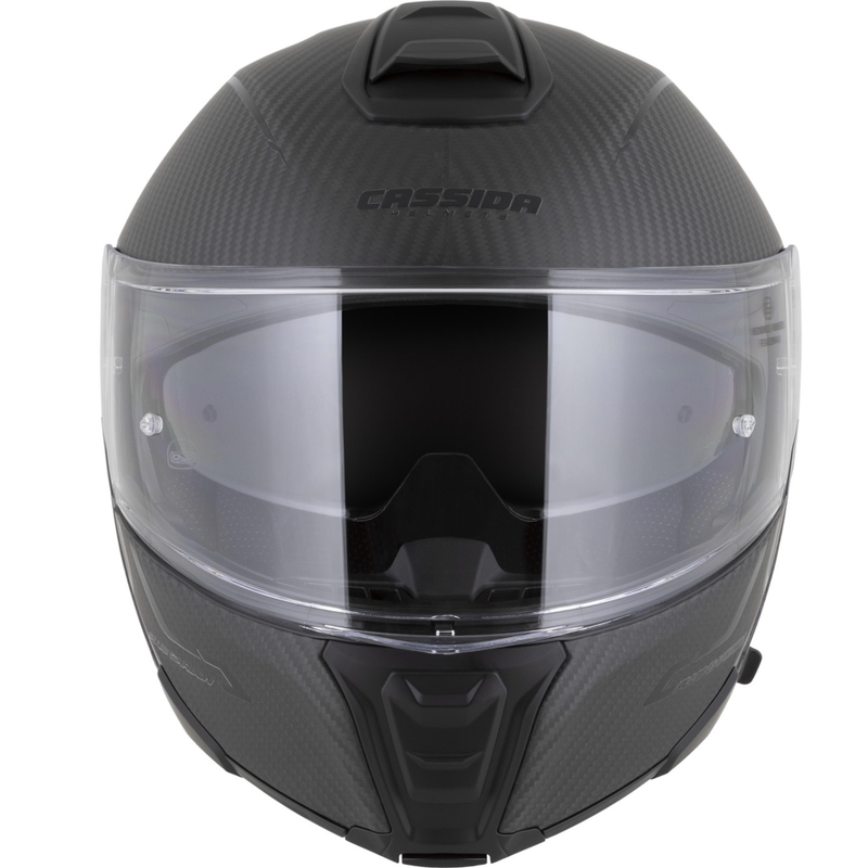 Casque de moto modulable Cassida Modulo 2.1 Plus Carbon BlackOut noir mat
