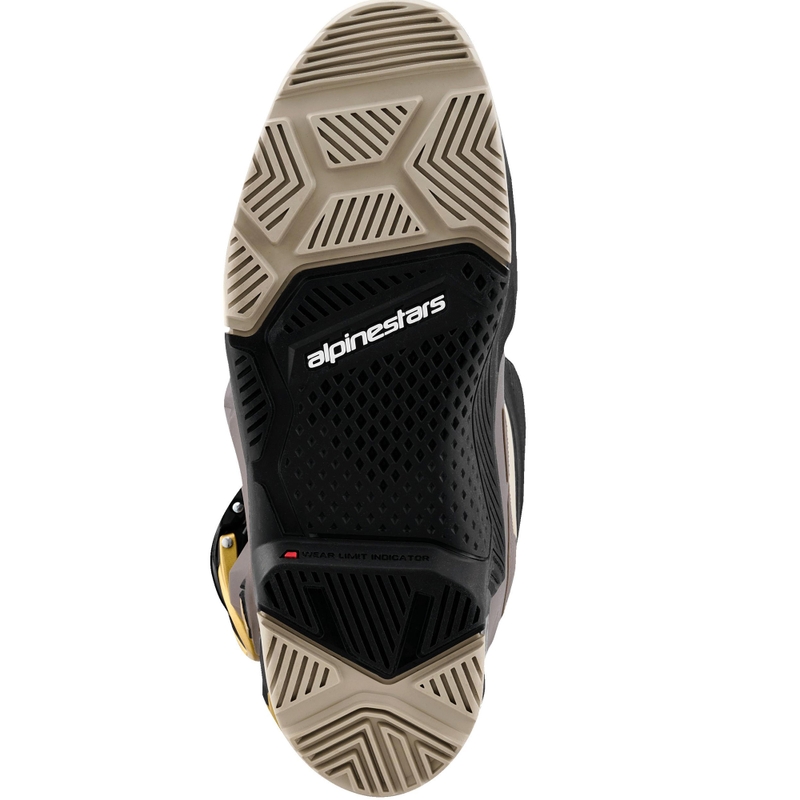 Bottes de moto Alpinestars TECH 7 Enduro Drystar Noir-Gris foncé-Or