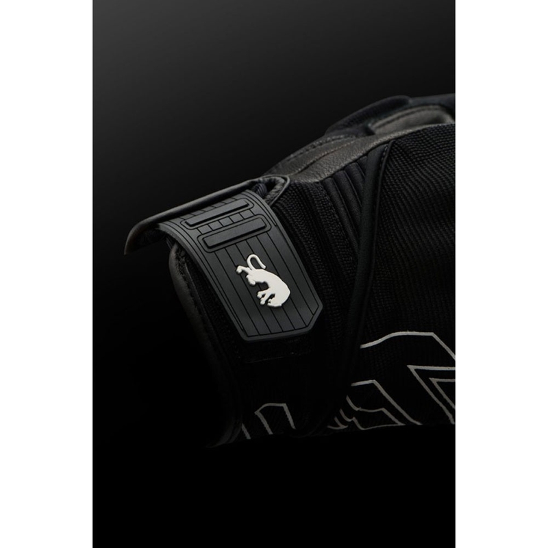 Gants de moto pour femmes Furygan Jet Neon D3O® Evo, noir et blanc