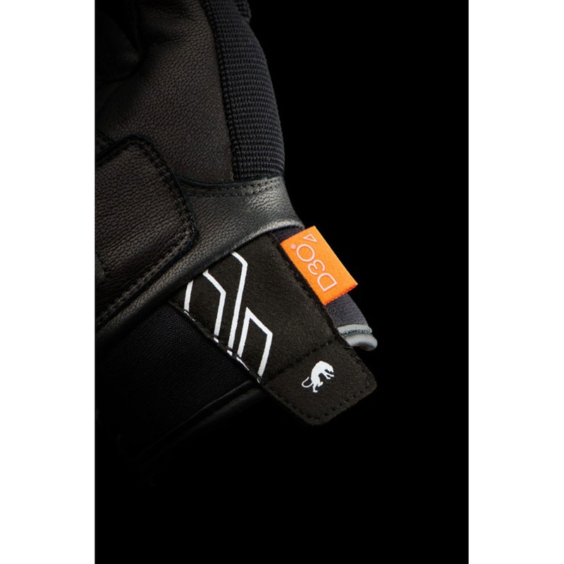 Gants de moto pour femmes Furygan Jet Neon D3O® Evo, noir et blanc