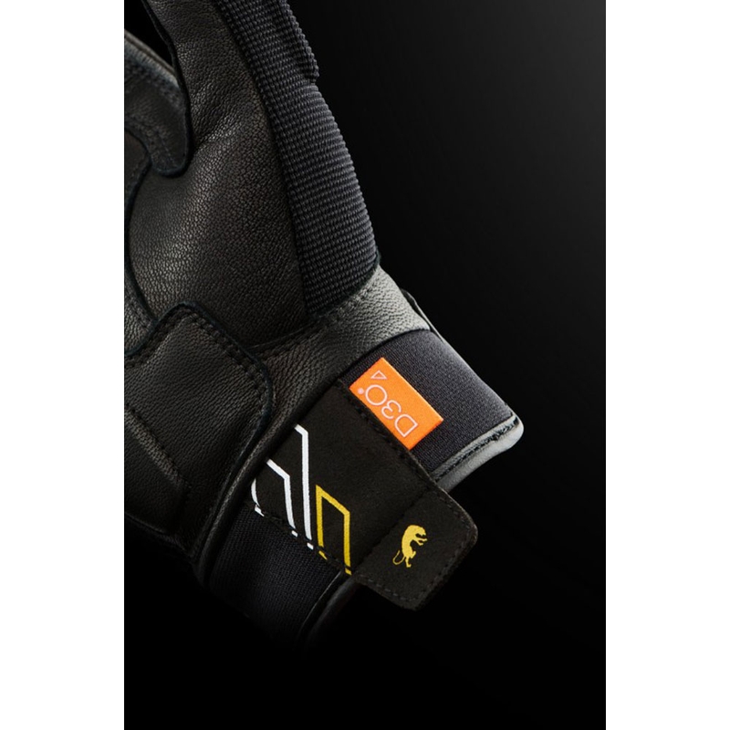 Gants de moto pour femmes Furygan Jet Neon D3O® Evo noir et or