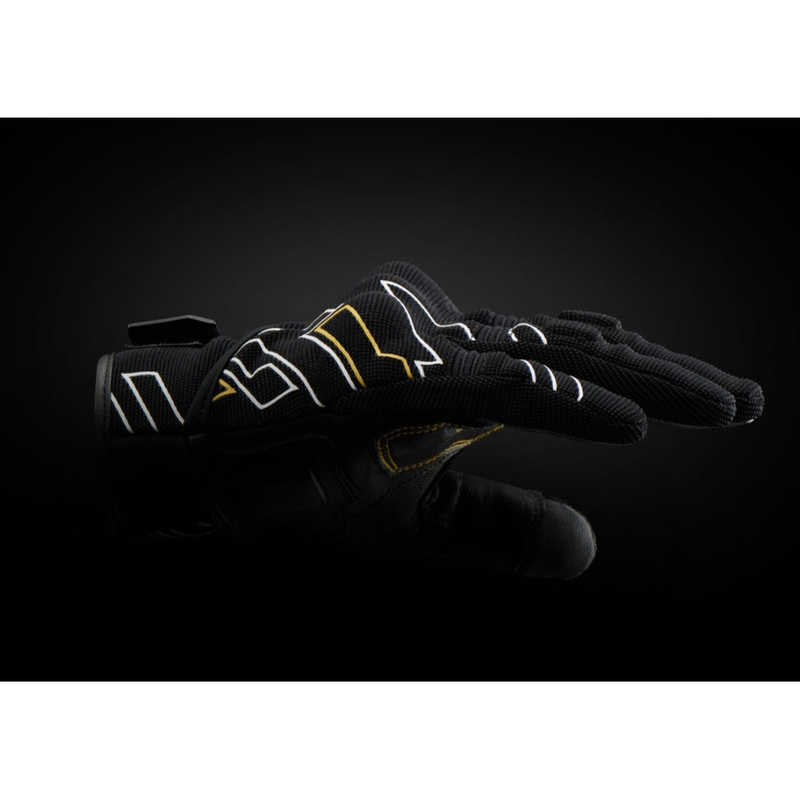 Gants de moto pour femmes Furygan Jet Neon D3O® Evo noir et or