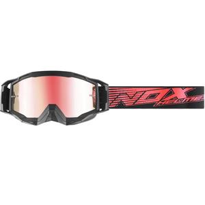 Lunettes de motocross NOX Spectre noires et rouges