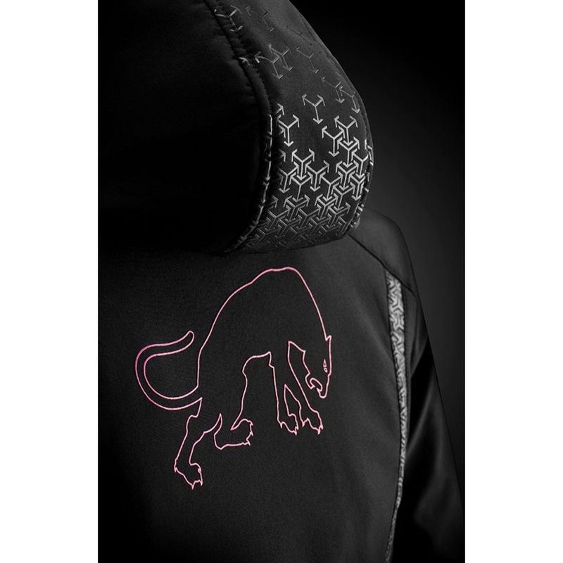 Veste de moto pour femme Furygan Skye, noir et rose