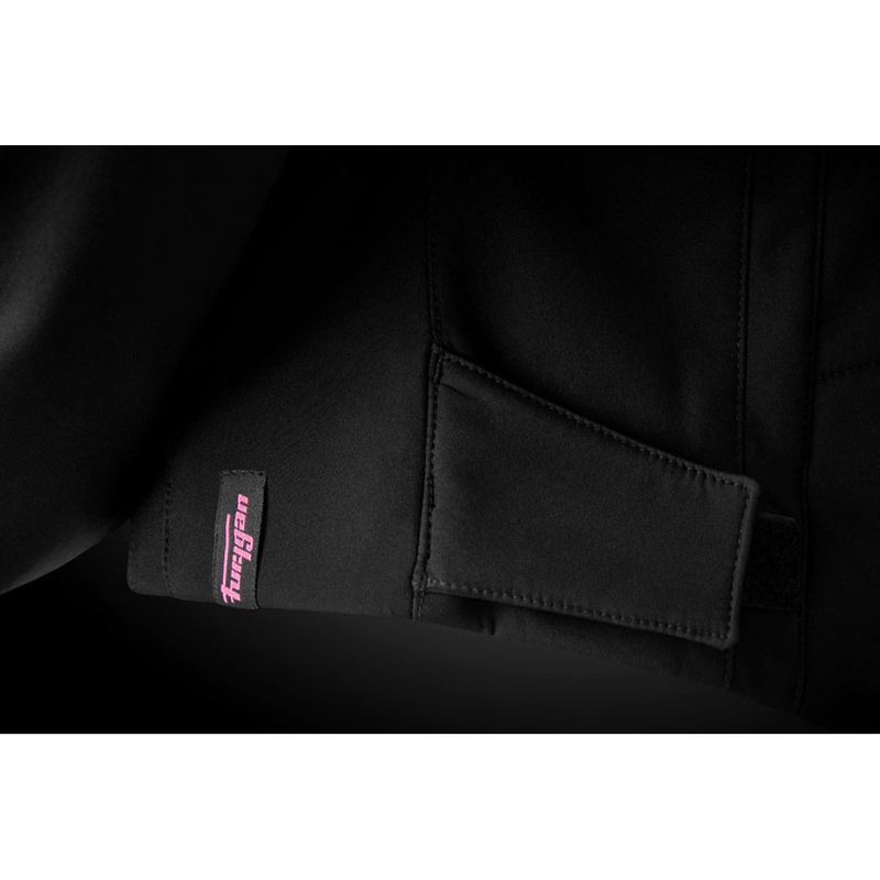 Veste de moto pour femme Furygan Skye, noir et rose
