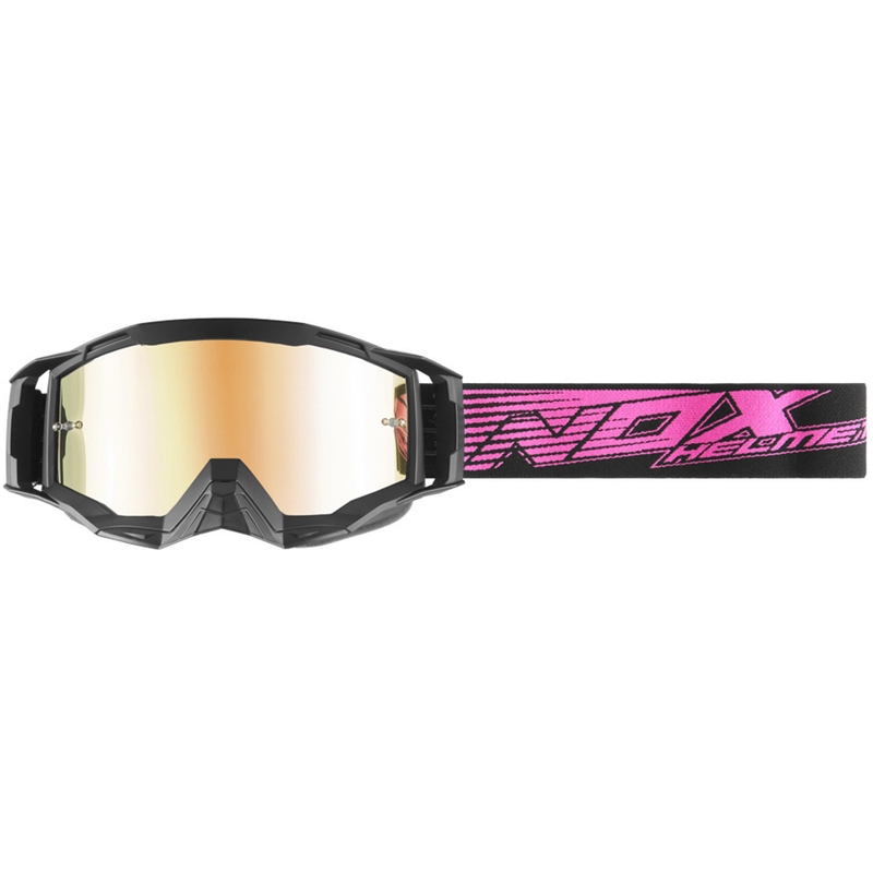 Lunettes de motocross NOX Spectre noir-rose