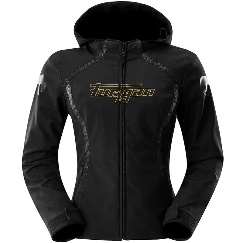Veste de moto femme Furygan Skye noir et or