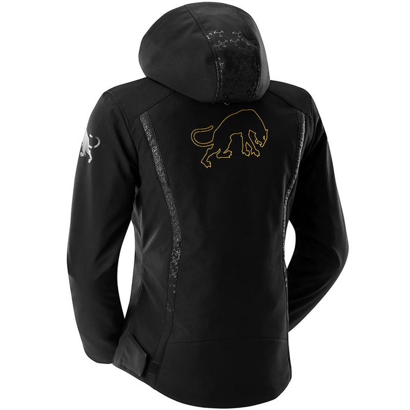 Veste de moto femme Furygan Skye noir et or