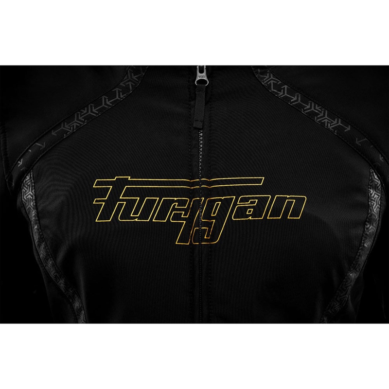 Veste de moto femme Furygan Skye noir et or