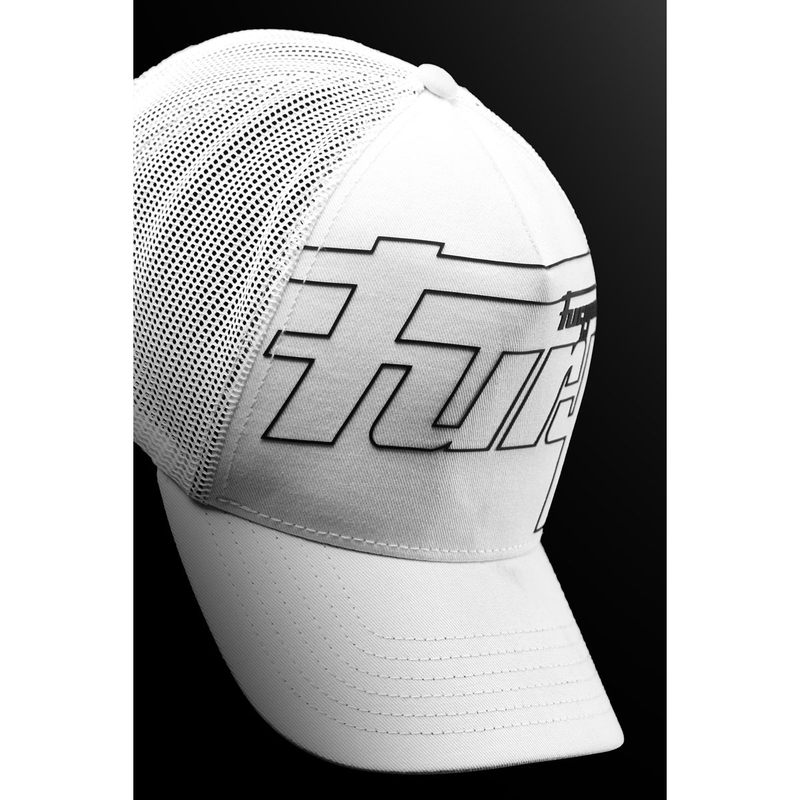 Casquette Furygan Trucker Rage blanche et noire