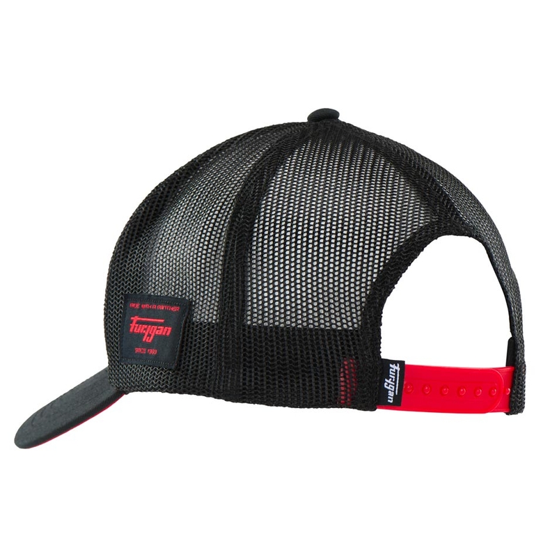 Casquette Furygan Trucker Rage noire-blanche-rouge
