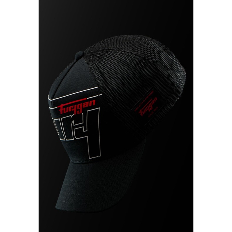 Casquette Furygan Trucker Rage noire-blanche-rouge