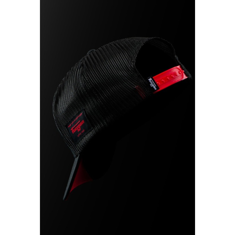 Casquette Furygan Trucker Rage noire-blanche-rouge