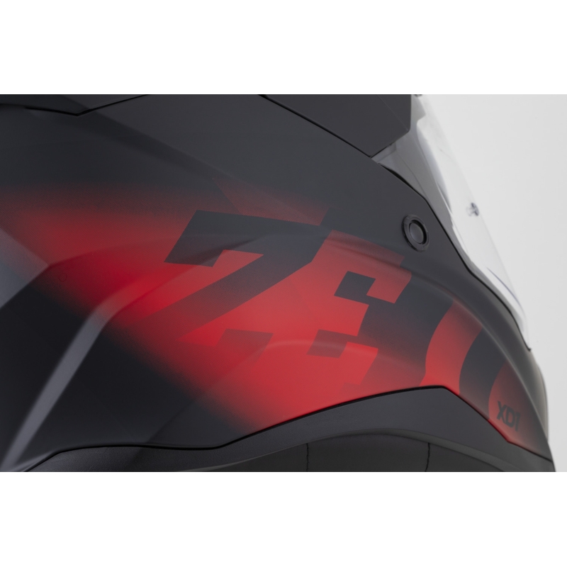 Casque de moto enduro ZED XD1 noir mat-rouge
