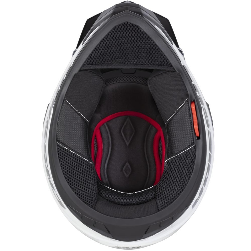 Casque de moto enduro Cassida Tour 2.0 Crew noir mat-rouge