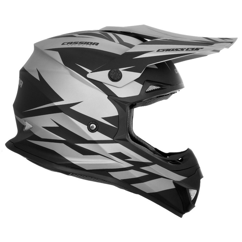 Casque de motocross Cassida Cross Cup Two noir-gris