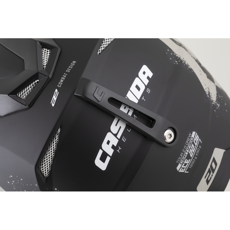 Casque de moto enduro Cassida Tour 2.0 Crew noir mat sable