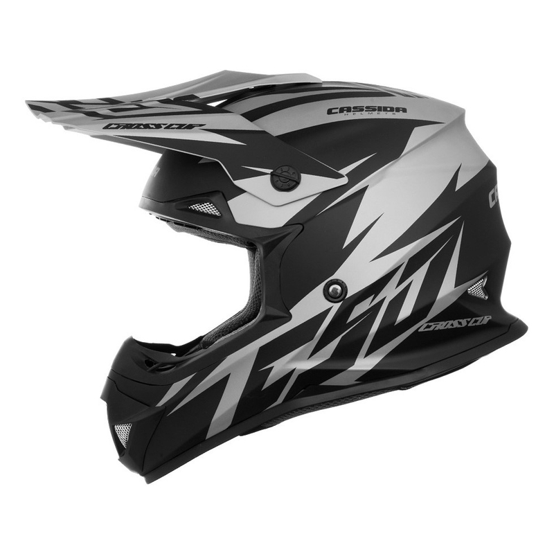 Casque de motocross Cassida Cross Cup Two noir-gris