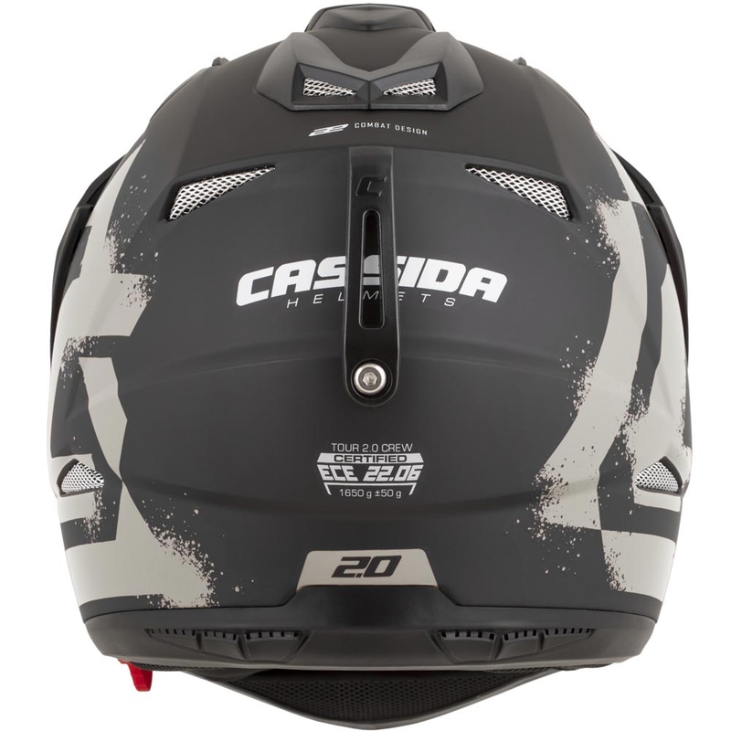 Casque de moto enduro Cassida Tour 2.0 Crew noir mat sable