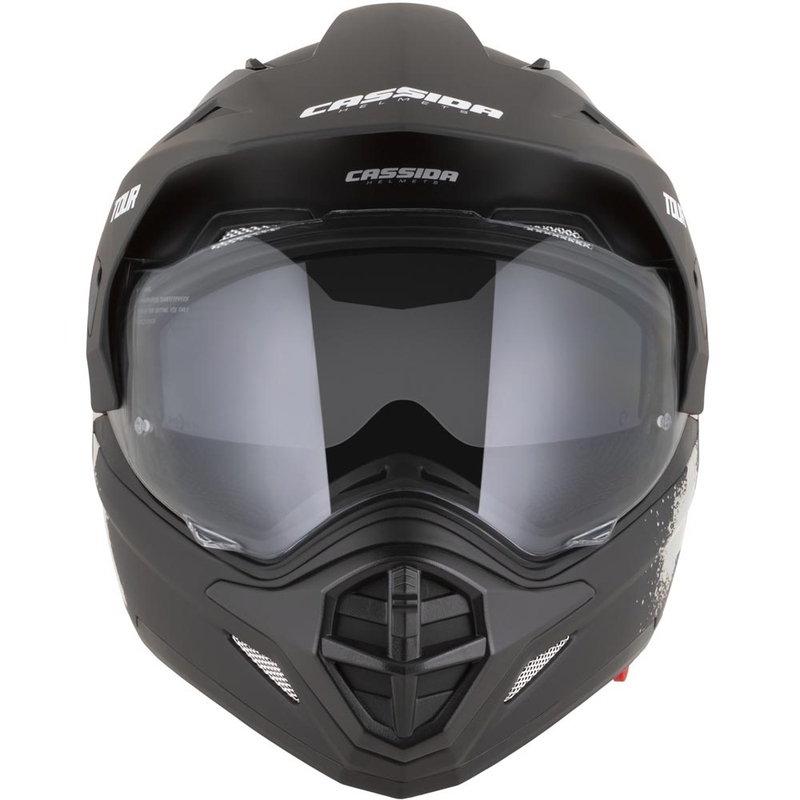 Casque de moto enduro Cassida Tour 2.0 Crew noir mat sable