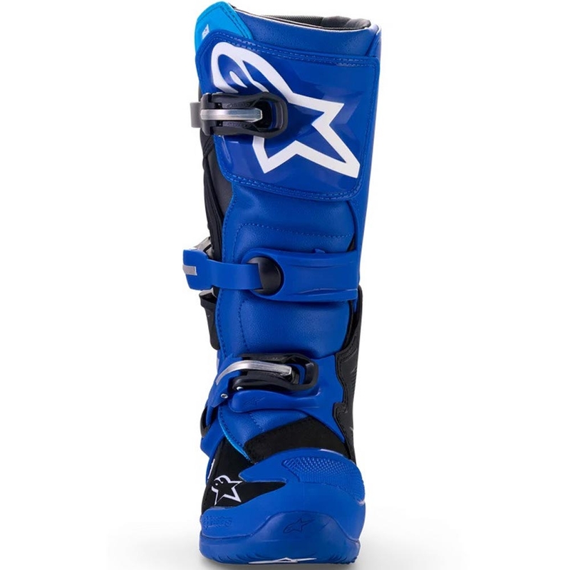 Bottes de motocross pour enfants Alpinestars TECH 7 S YAMAHA, collection bleu-blanc-noir