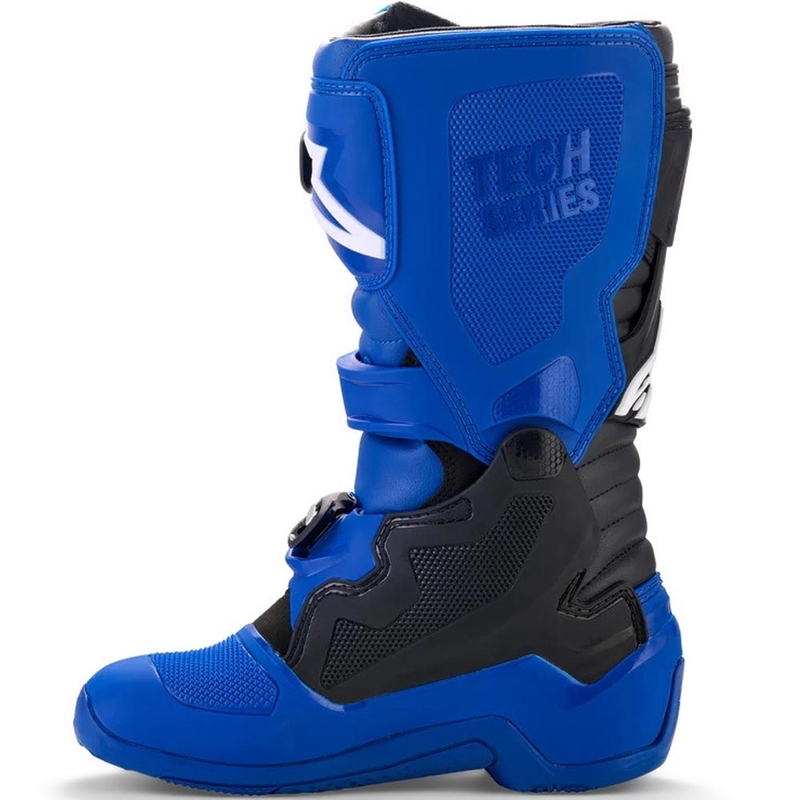 Bottes de motocross pour enfants Alpinestars TECH 7 S YAMAHA, collection bleu-blanc-noir