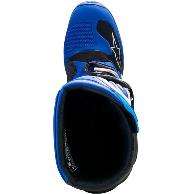Bottes de motocross pour enfants Alpinestars TECH 7 S YAMAHA, collection bleu-blanc-noir