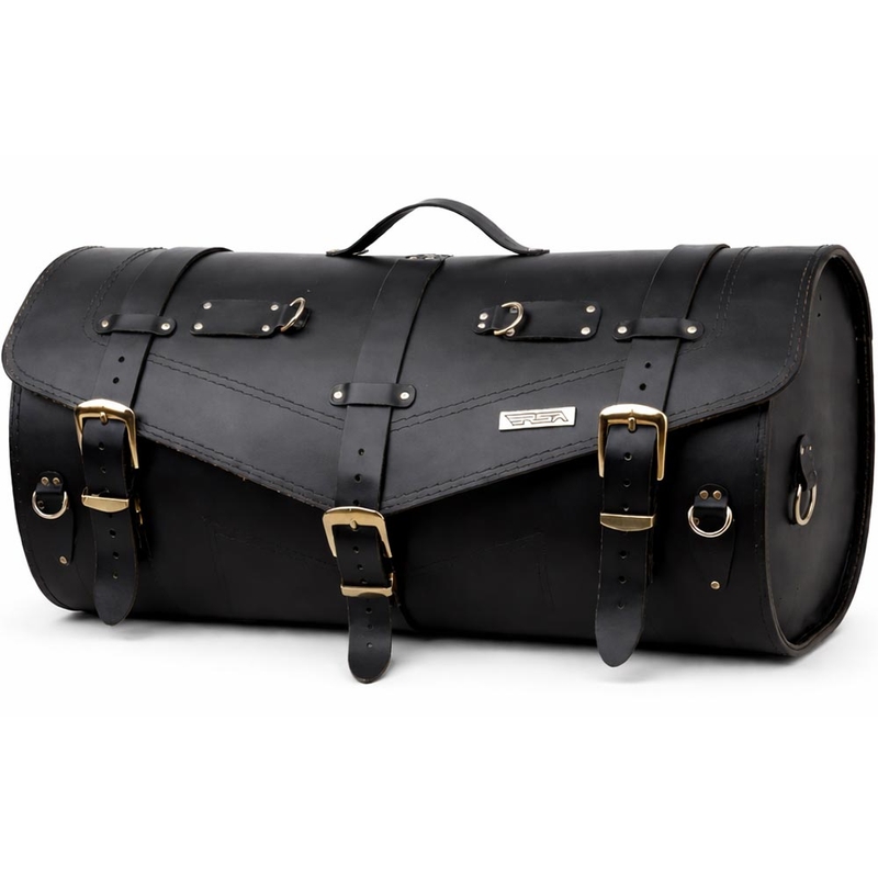 Étui de moto en cuir avec serrure RSA K183 noir