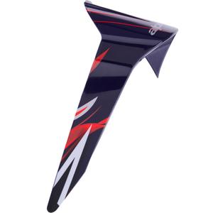 Aileron aérodynamique pour casques de moto Alpinestars Supertech R10 FLYTE, profil standard, bleu-rouge-blanc mat