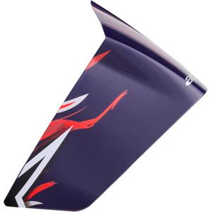 Spoiler aérodynamique pour casques de moto Alpinestars Supertech R10 FLYTE, profil racing, bleu-rouge-blanc mat